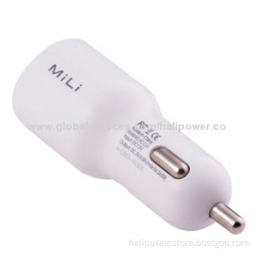 Portable car charger 4.8A for smartphone